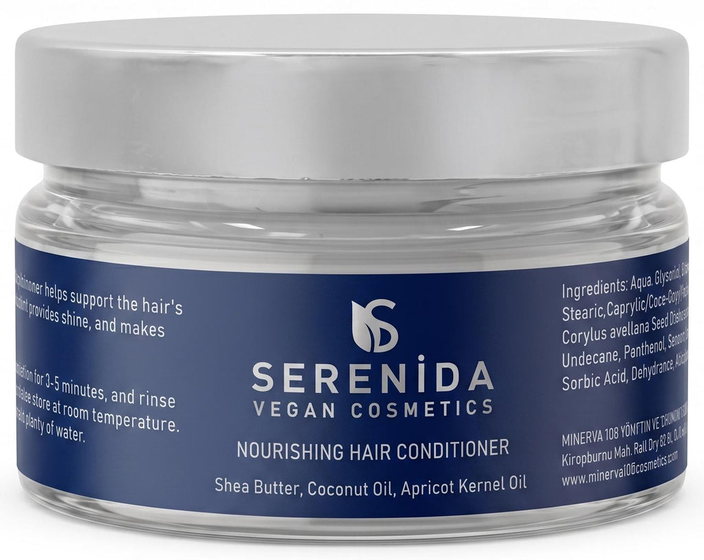 Serenida Nourishing Vegan Hair Conditioner, Shea Butter, Coconut Oil, Cruelty-Free (100ml)