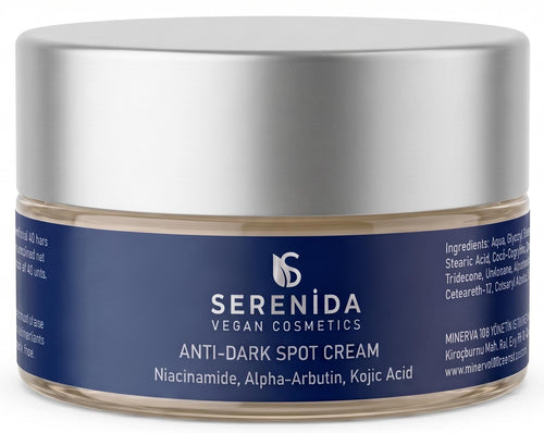 Serenida Anti Dark Spot Cream, Vegan Brightening with Niacinamide, Alpha Arbutin, Kojic Acid (50ml)