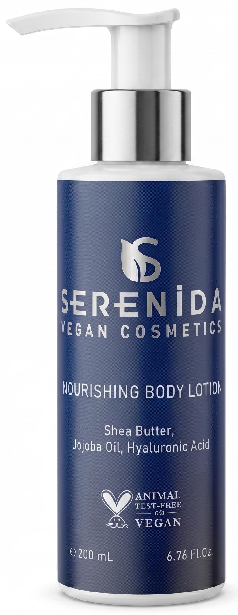 Serenida Nourishing Body Lotion, Vegan Fast-Absorbing Hydrating Body Moisturizer, Cruelty Free PETA Approved, 200ml
