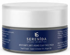 Serenida Bentonite Clay Face Mask, Vegan Anti-Aging Purifying, Red Clover, Argan Oil