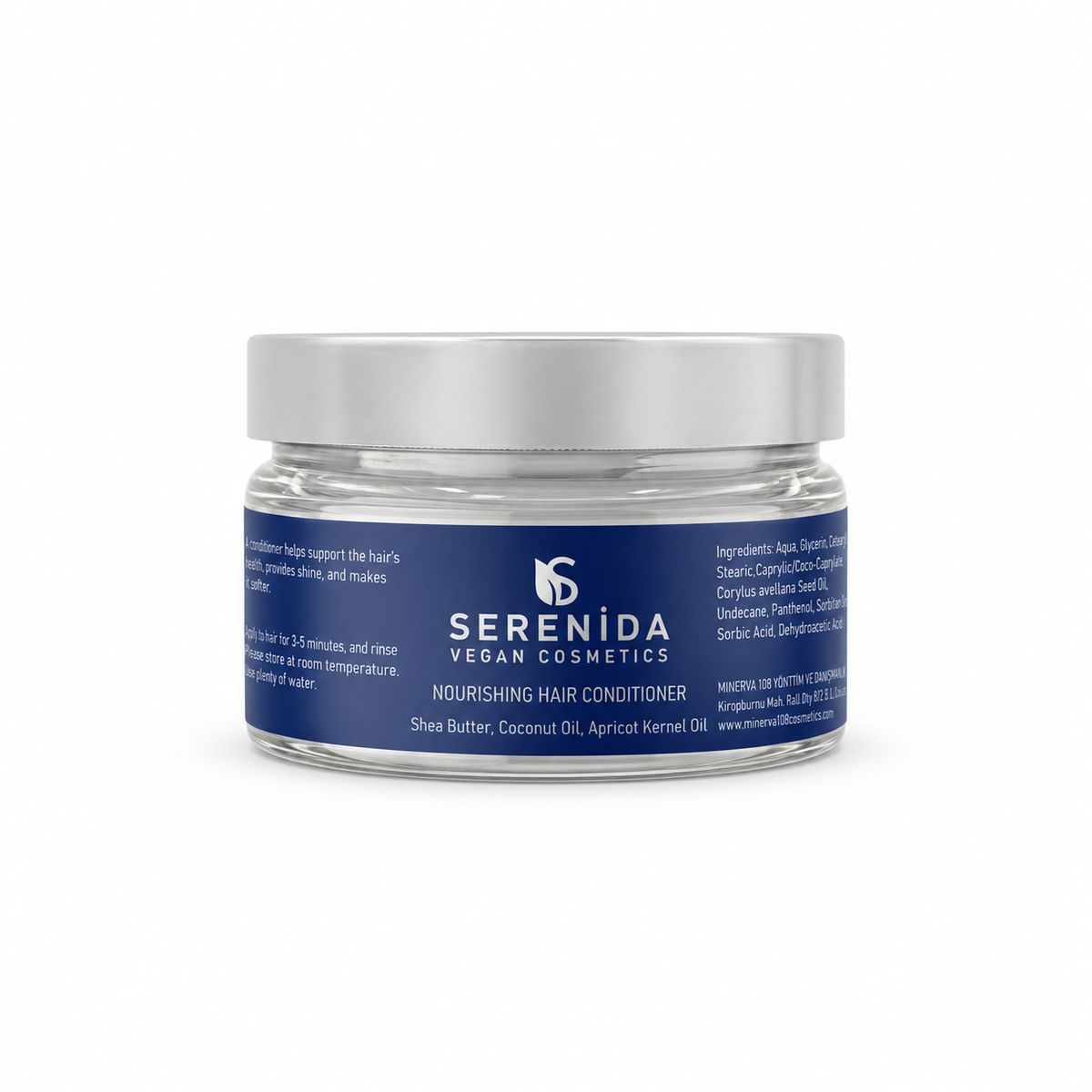 Serenida Balsamo Nutriente Vegano, Burro di Karité e Olio di Cocco, Cruelty-Free (100ml)