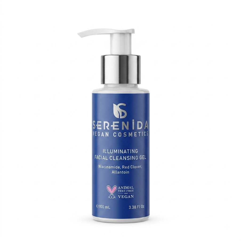 Serenida Illuminating Facial Cleansing Gel, Vegan Brightening Face Wash (100ml)