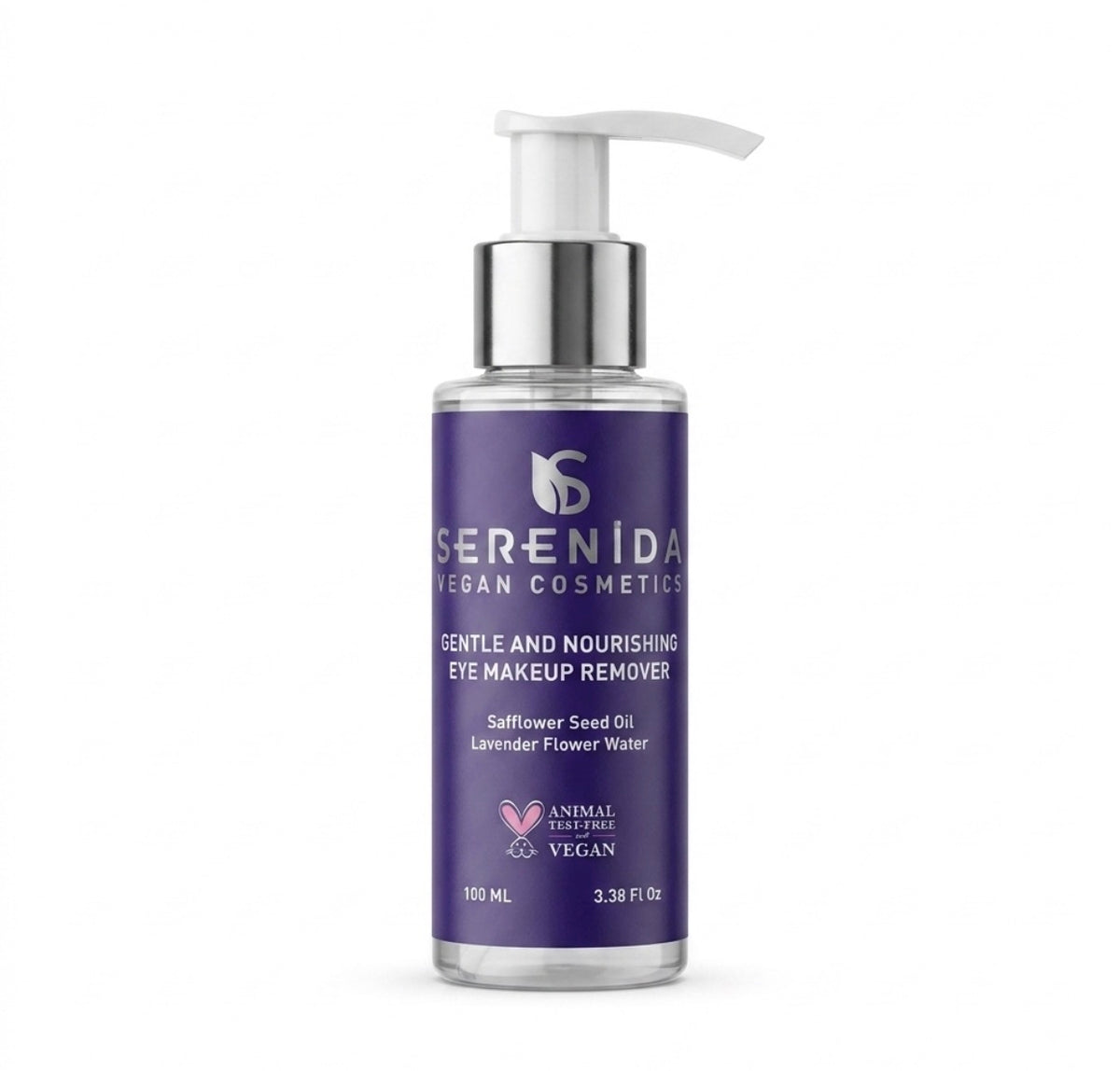 Serenida Struccante Occhi Vegano, Delicato e Nutriente con Cartamo e Lavanda (100ml)