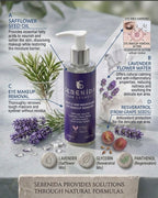 Serenida Vegan Oogmake-upremover, Zacht Voedend met Saffloer en Lavendel (100ml)