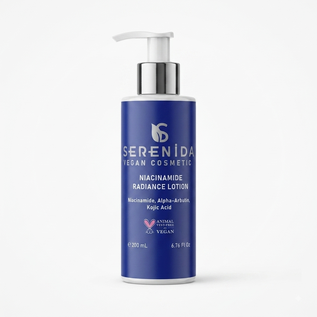Serenida Niacinamide Radiance Face Lotion, Vegan Brightening Formula (200ml)