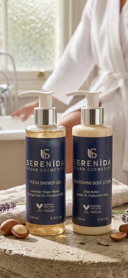 Serenida Voedende Bodylotion, Vegan Snel Intrekkende Hydraterende Bodycrème, Diervriendelijk PETA Approved, 200ml
